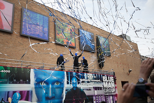 Blue Man Group Art Competition 2013 Blue Man Group Outdoor Art Gallery Unveiling